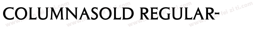 ColumnaSolD Regular字体转换